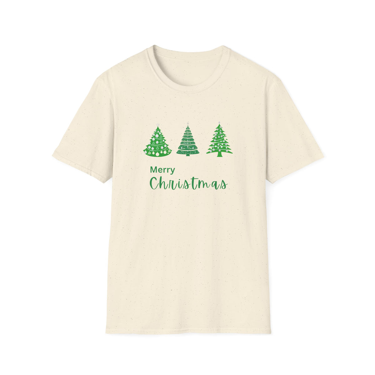 Green Christmas Trees - Unisex Softstyle T-Shirt