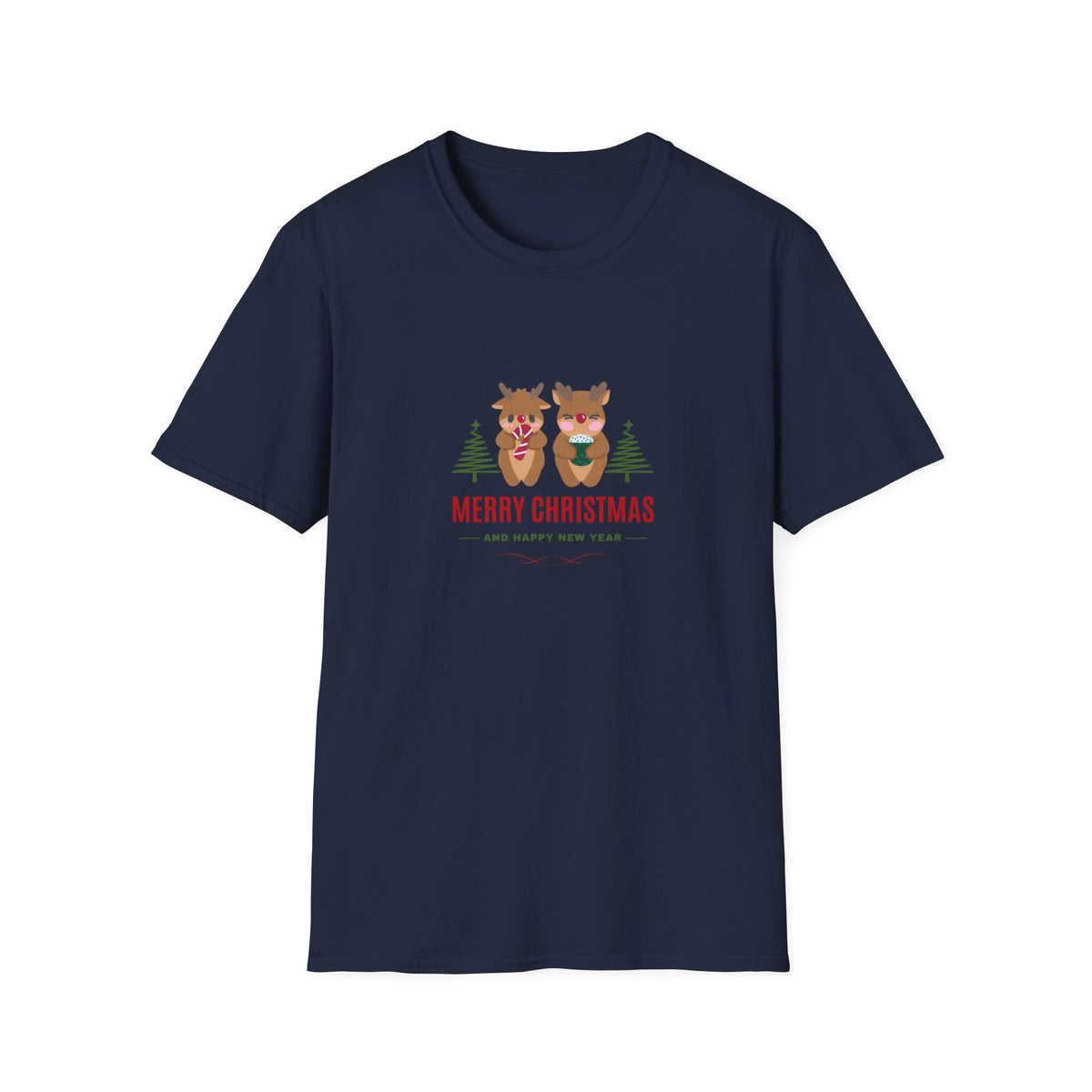 Reindeer Christmas - Unisex Softstyle T-Shirt