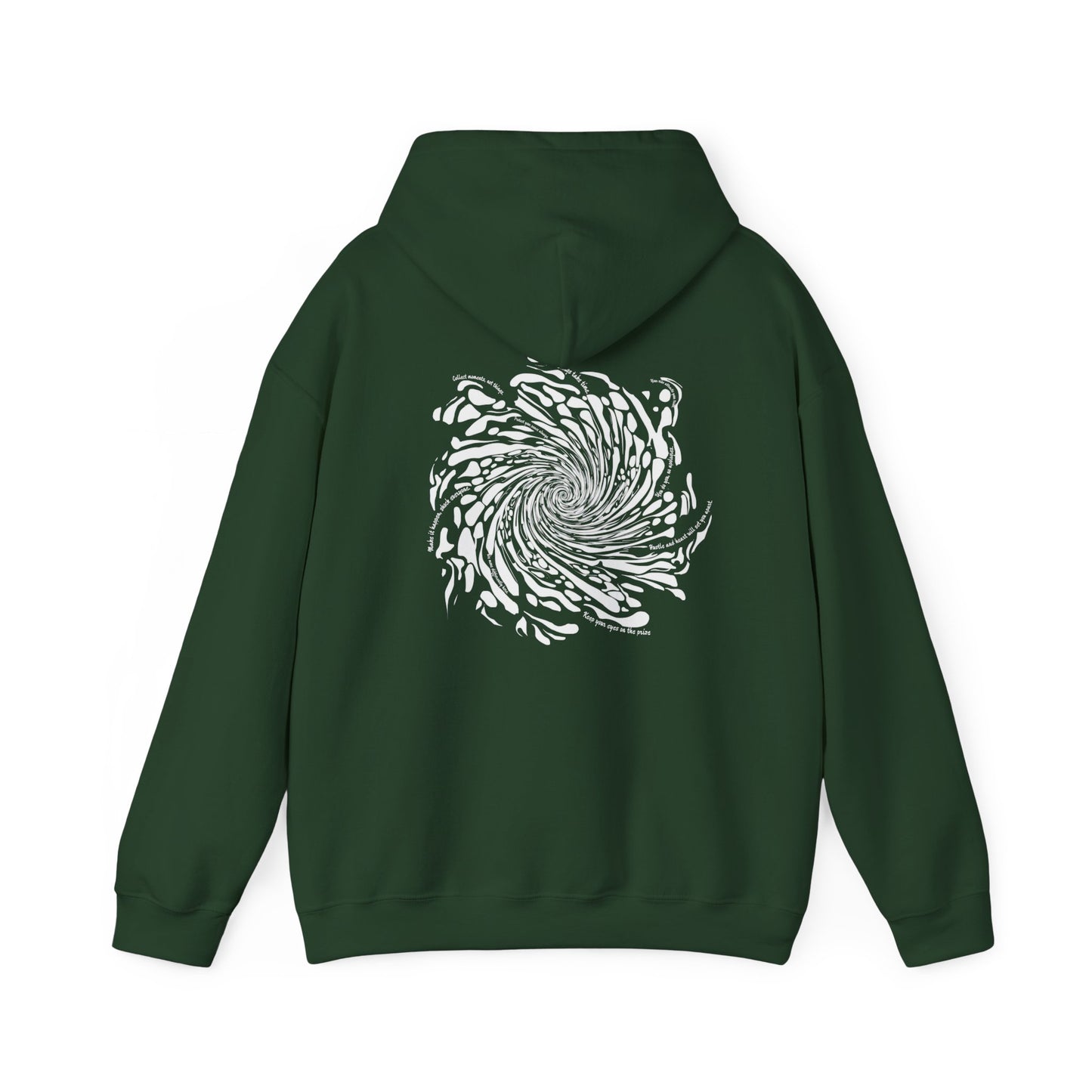 Firework Swirl Statements (printed on back) - Modern Vibes - Unisex Heavy Blend™ Hooded Sweatshirt