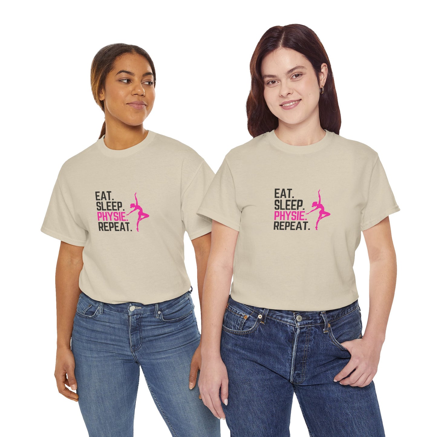 Eat Sleep Physie Repeat - Unisex Heavy Cotton Tee