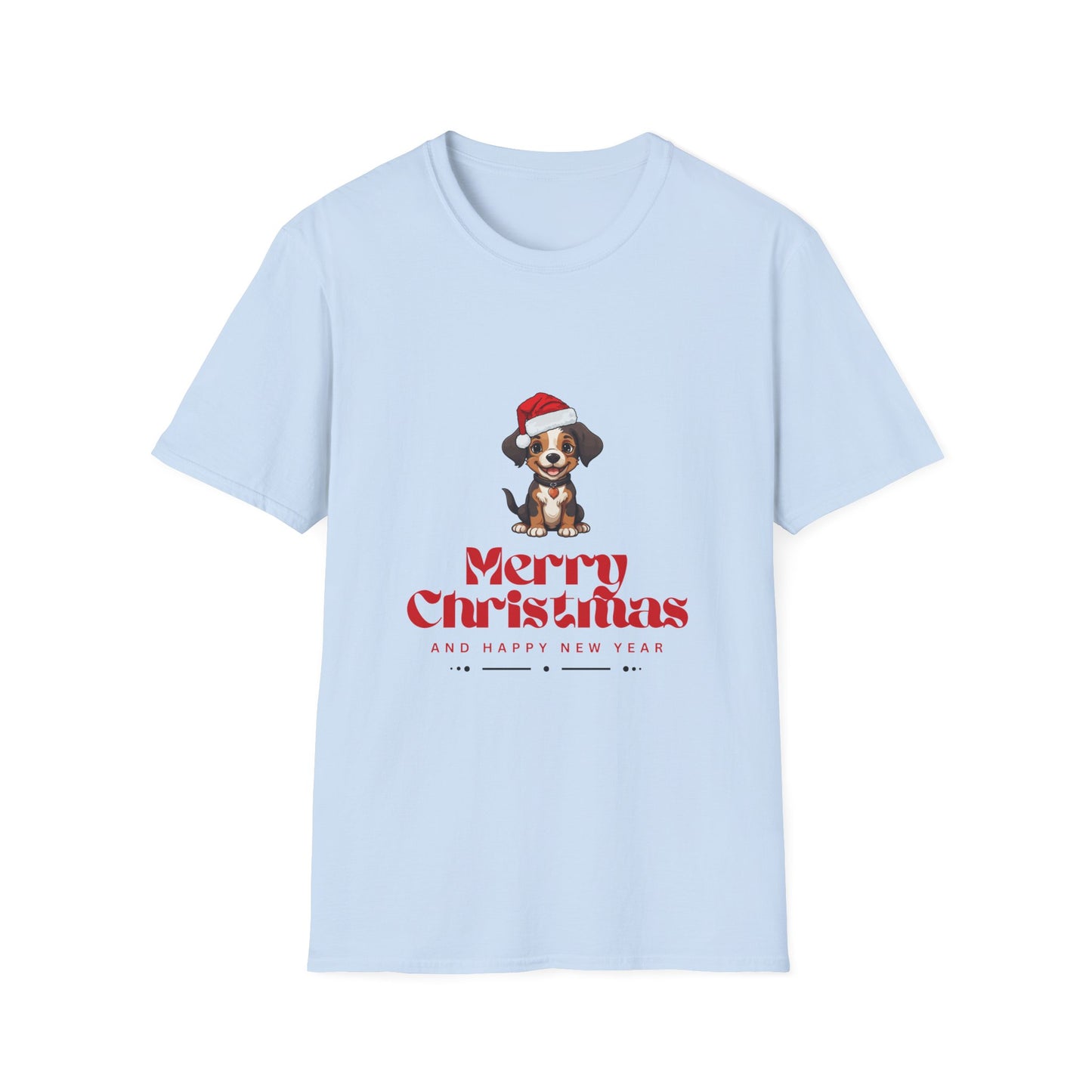 Doggy Merry Christmas - Unisex Softstyle T-Shirt