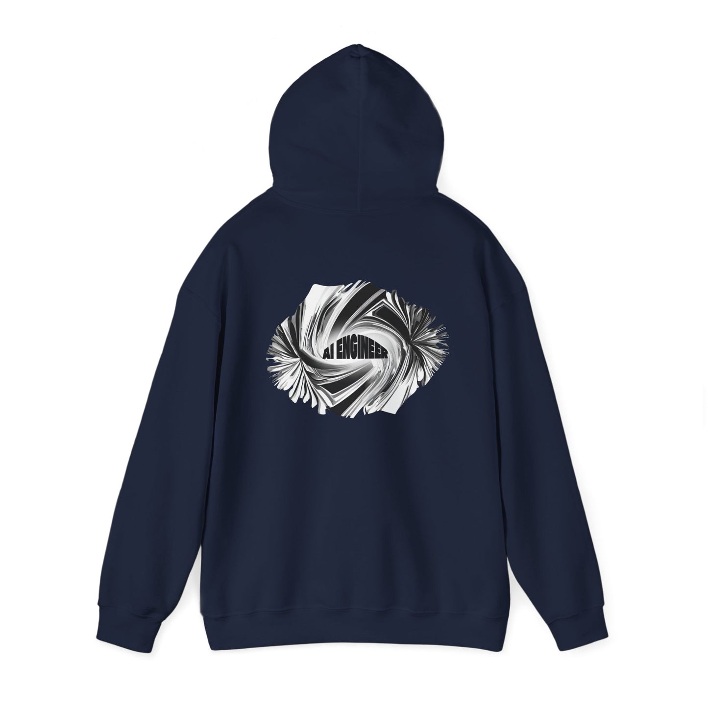 AI Engineer (printed on back) - Modern Vibes - Unisex Heavy Blend™ Hooded Sweatshirt