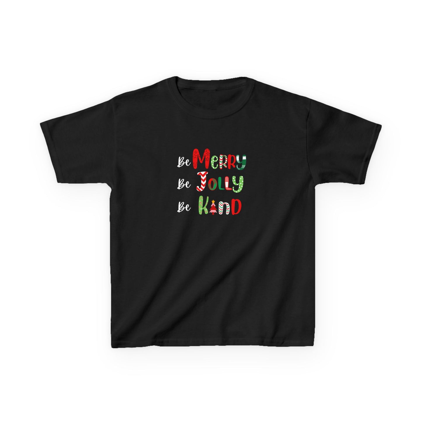 Be Merry, Be Jolly, Be Kind - Youth / Kids Heavy Cotton™ Tee