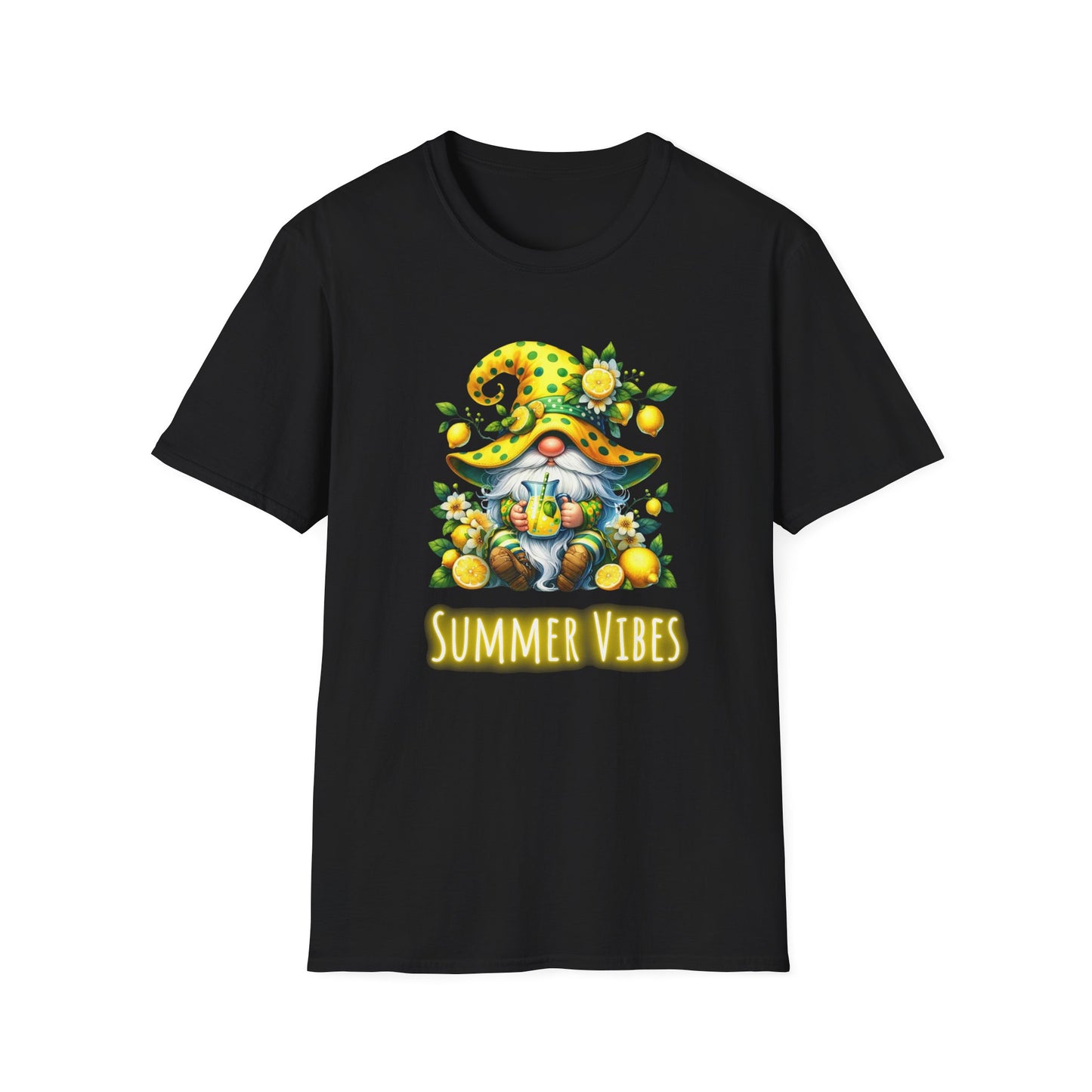 Summer Vibes Lemonade Gnome - Unisex Softstyle T-Shirt