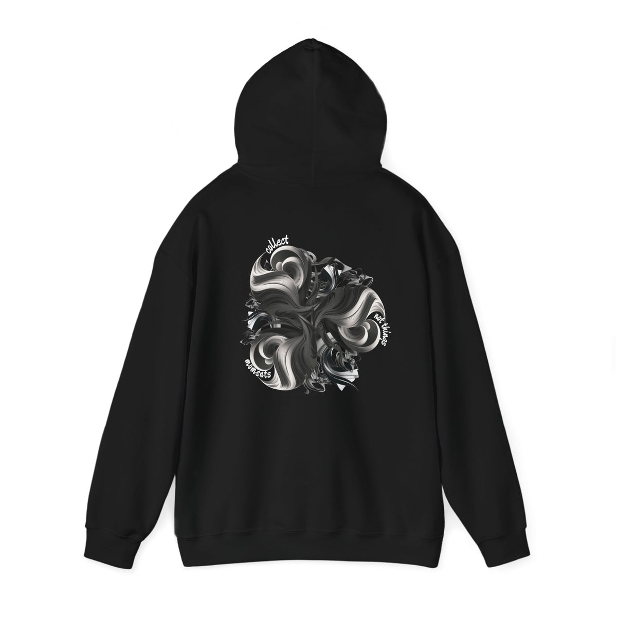 Collect moments not things (printed on back) - Modern Vibes - Unisex Heavy Blend™ Hooded Sweatshirt