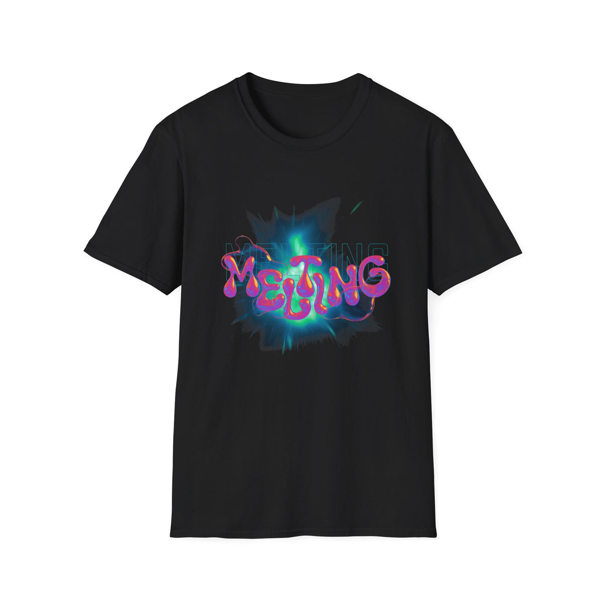 Melting Graphic (pink) - Unisex Softstyle T-Shirt