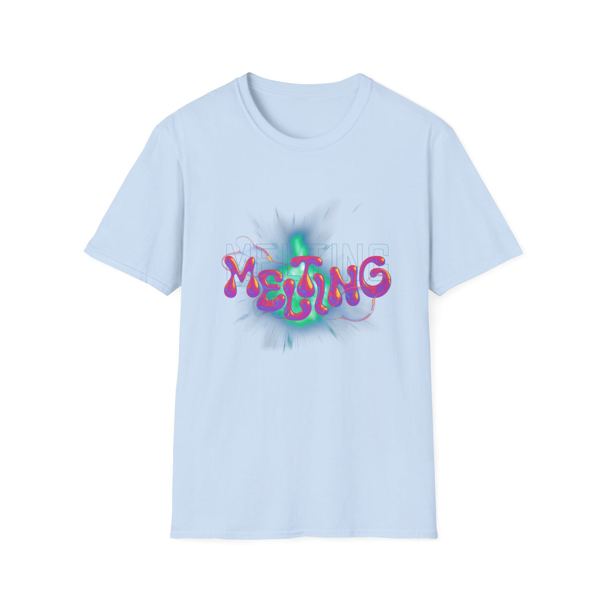 Melting Graphic (pink) - Unisex Softstyle T-Shirt