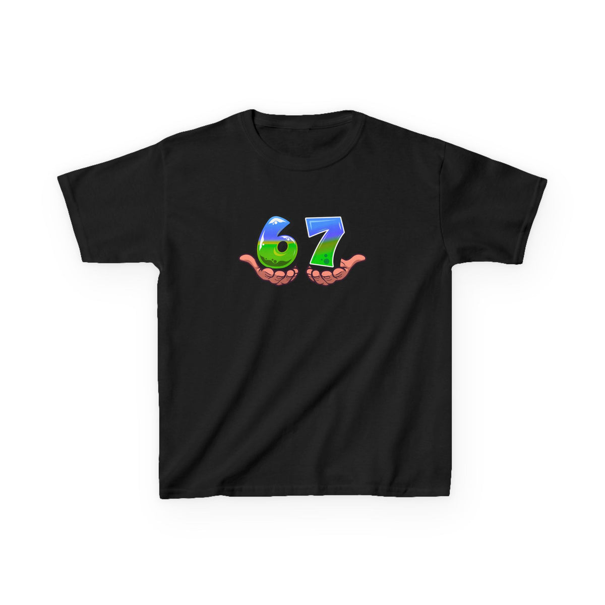 6-7 (blue/green) - Youth / Kids Heavy Cotton™ Tee