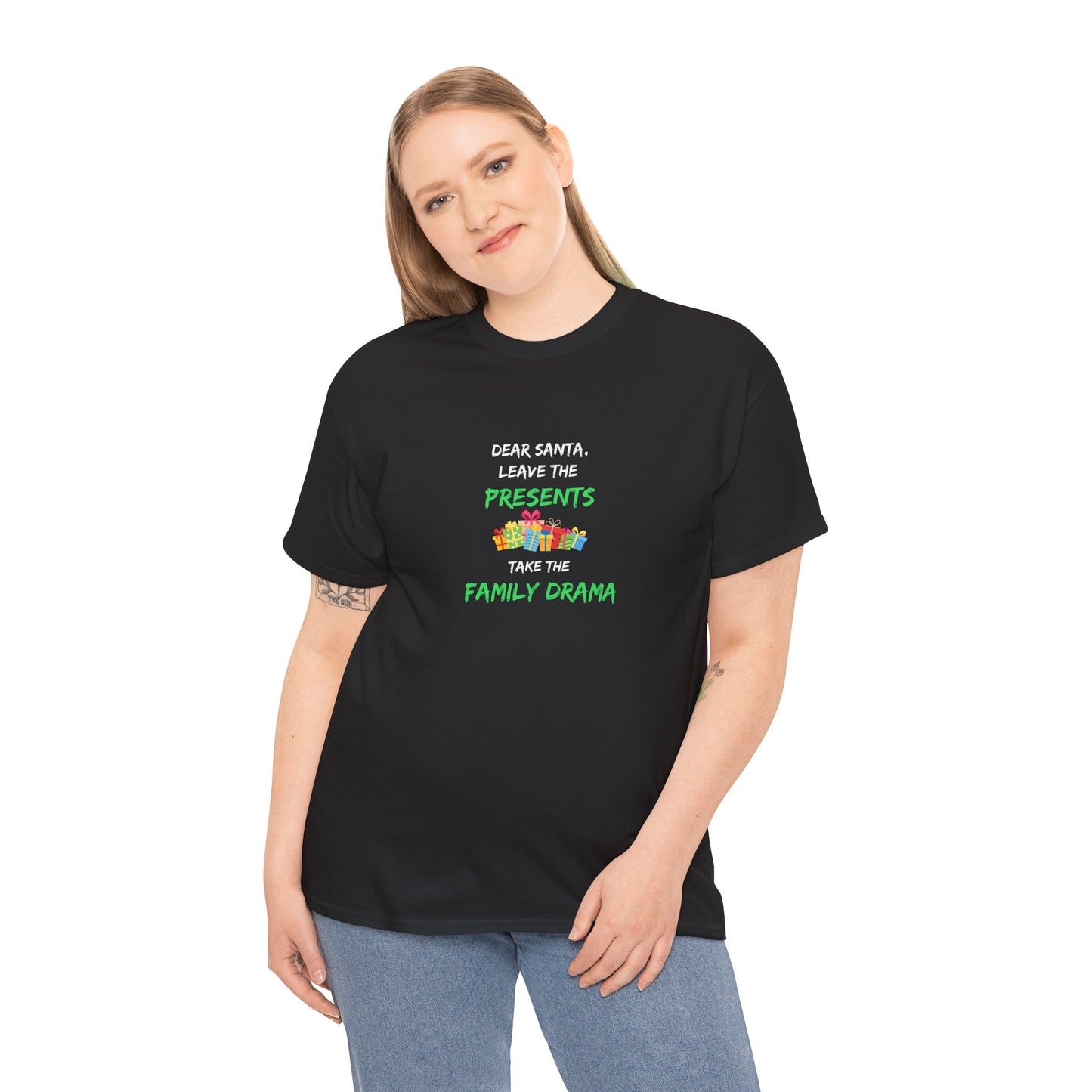 Family Drama - Christmas - Unisex Heavy Cotton Tee