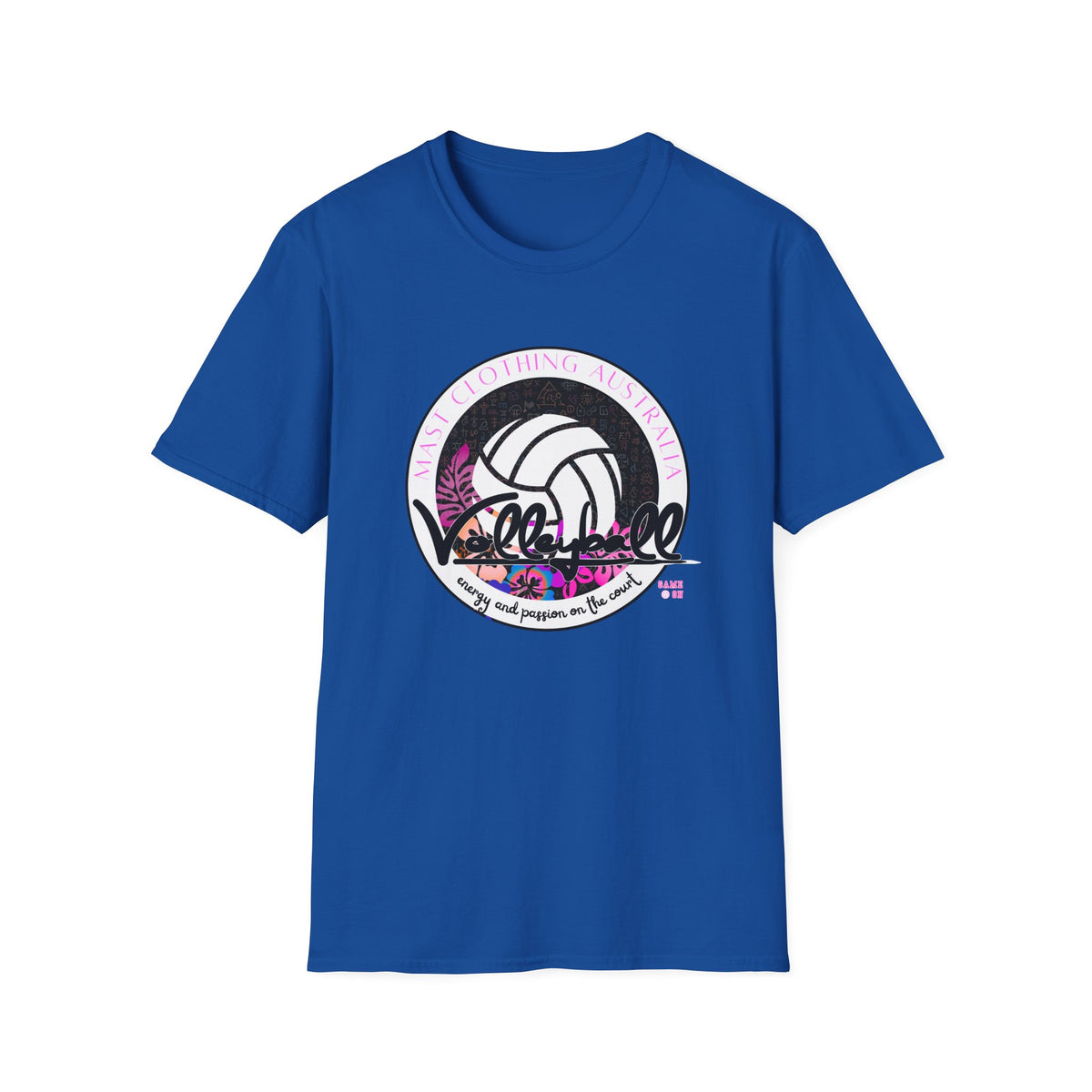 Volleyball graphic (pink) - Unisex Softstyle T-Shirt