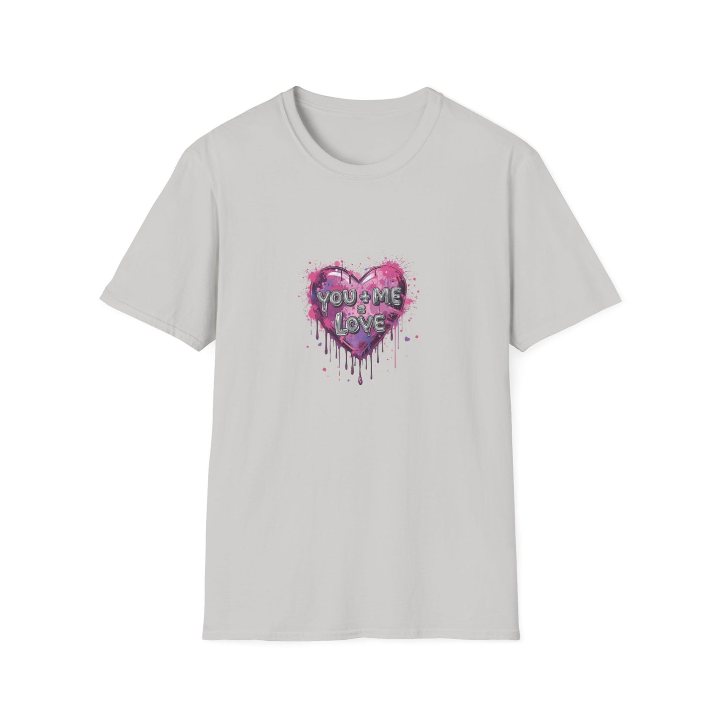 you + me = love - Unisex Softstyle T-Shirt