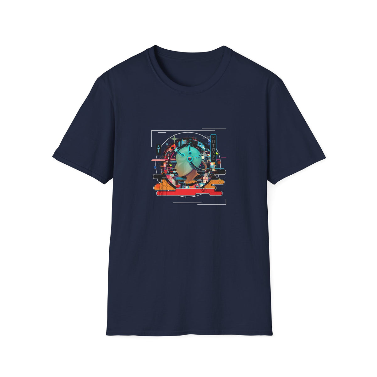Retro Tech Future - Unisex Softstyle T-Shirt