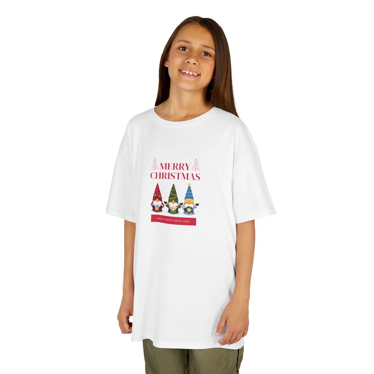 Merry Christmas 3 gnomes - Youth/Kids Heavy Cotton Tee