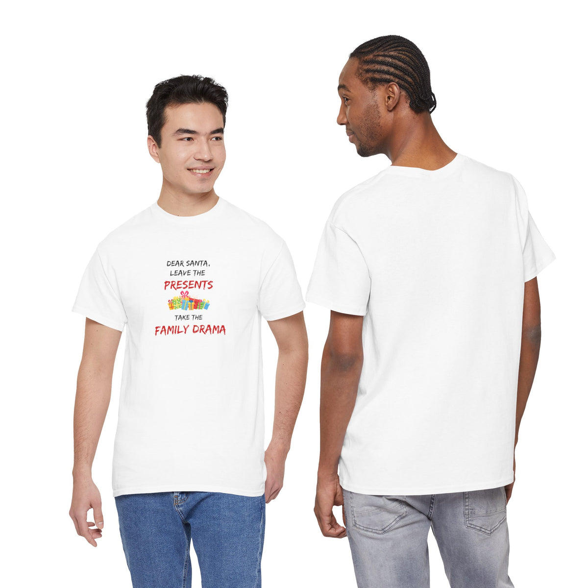 Family Drama - Christmas - Unisex Heavy Cotton Tee