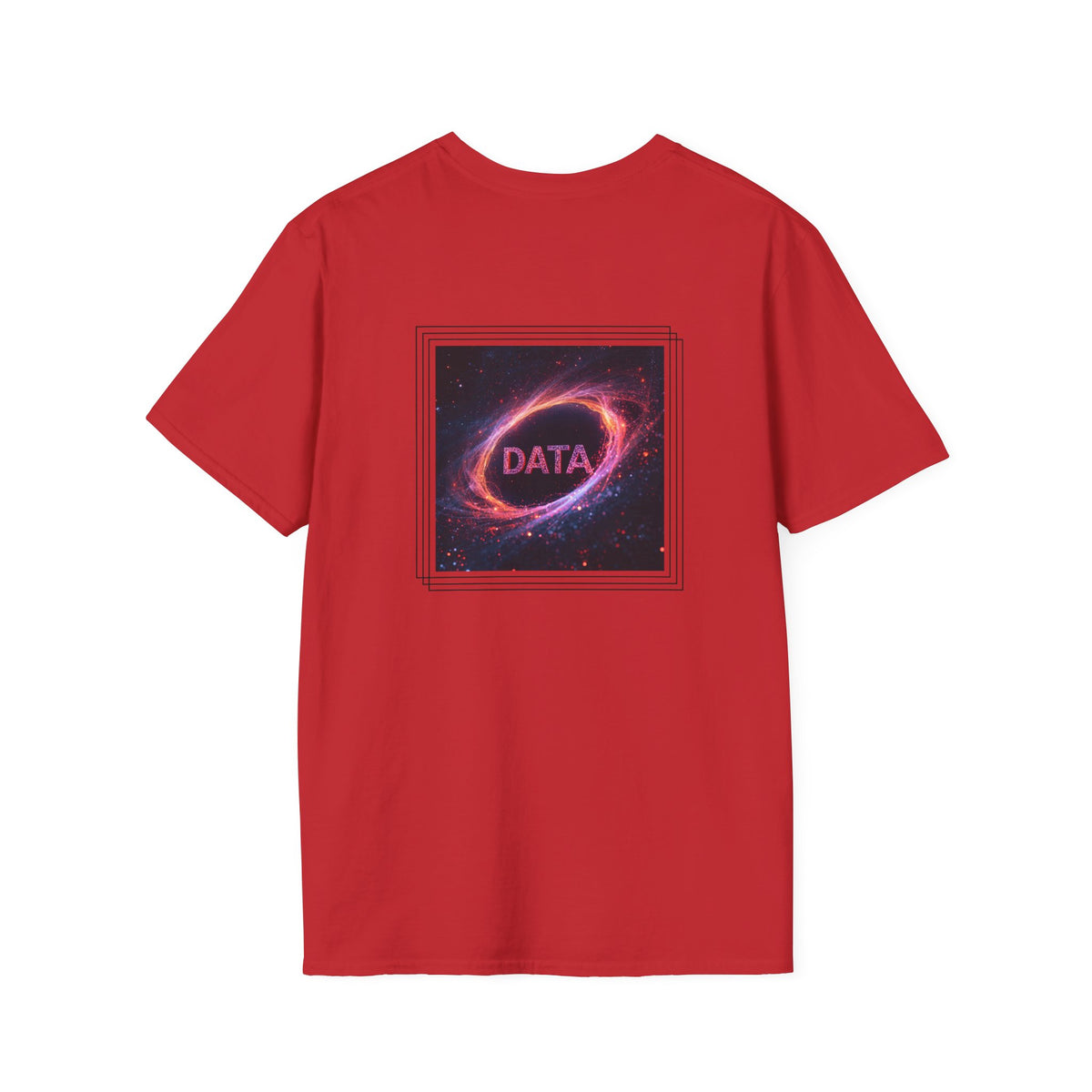 Data flare (printed on back) - Unisex Softstyle T-Shirt