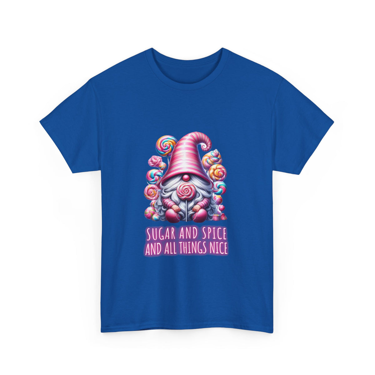 Sugar and Spice and all things nice - Gnome - Unisex Heavy Cotton Tee