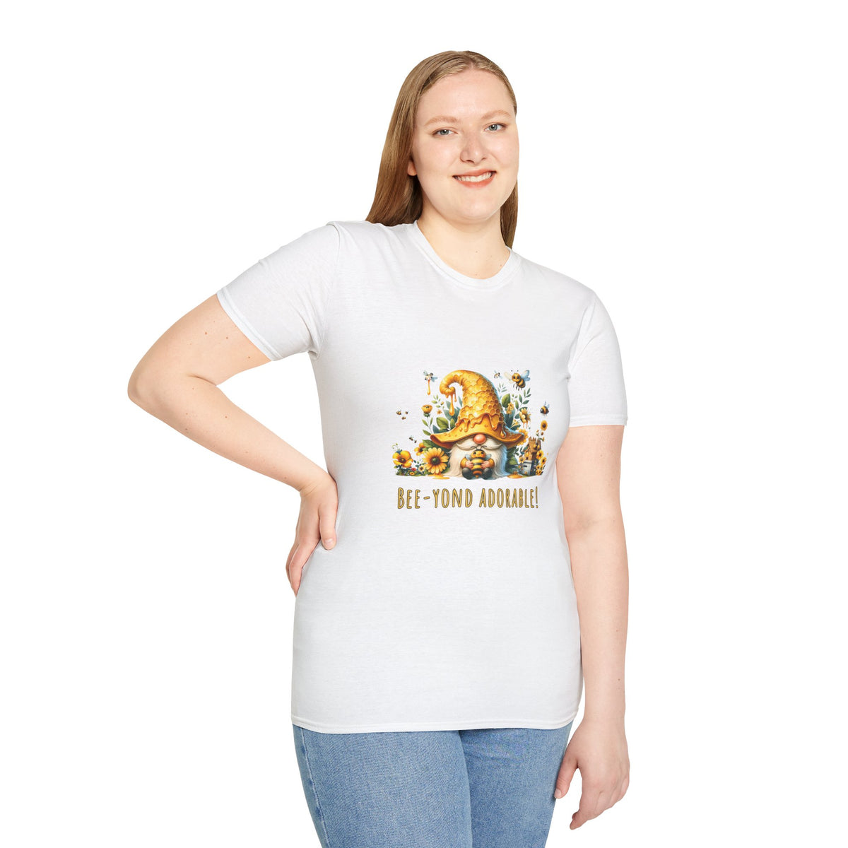 Bee-yond Adorable Gnome - Unisex Softstyle T-Shirt