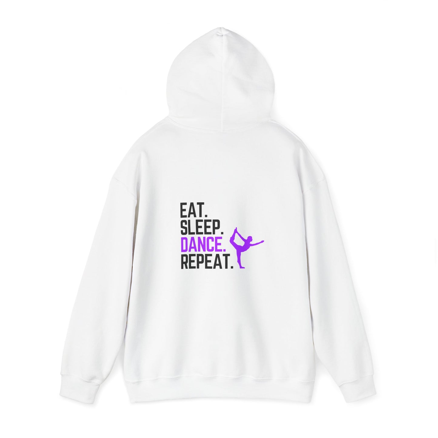 Eat Sleep Dance Repeat (printed on back) - Dance/Gym - Unisex Heavy Blend™ Hooded Sweatshirt