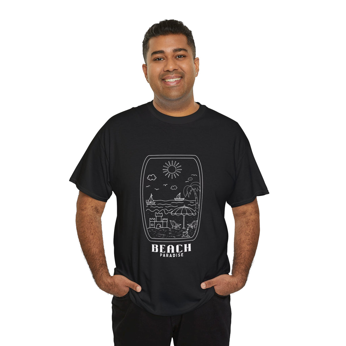 Beach Paradise - Unisex Heavy Cotton Tee