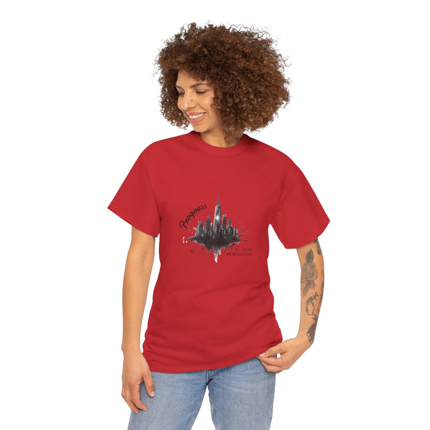 Progress over perfection - Unisex Heavy Cotton Tee