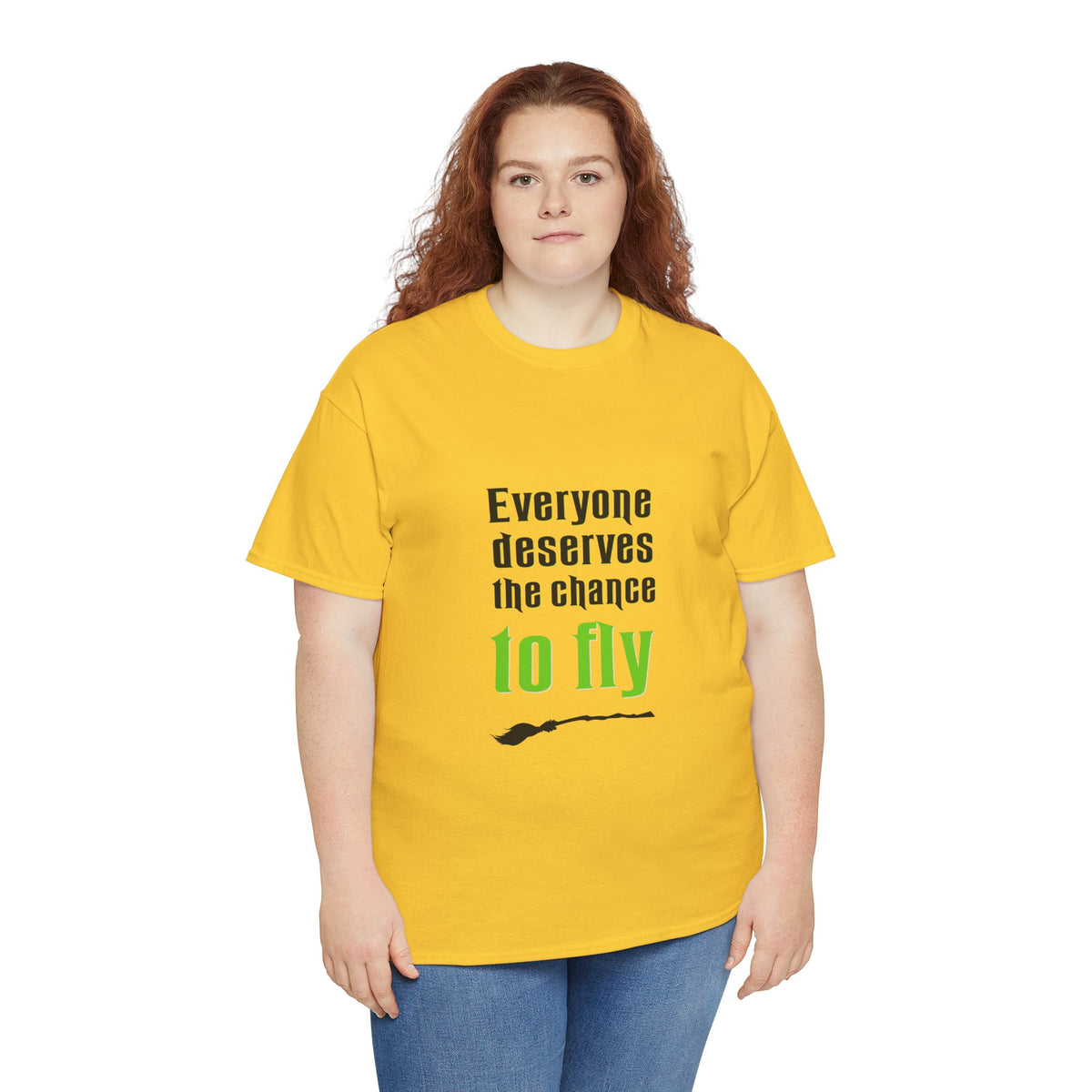 Everyone deserves a chance to fly (Wicked) - Unisex Heavy Cotton Tee