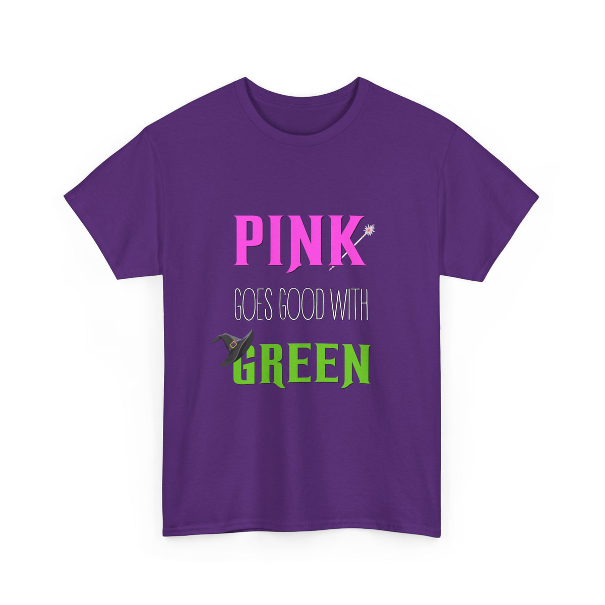 Pink goes good with Green (Wicked) - Unisex Heavy Cotton Tee