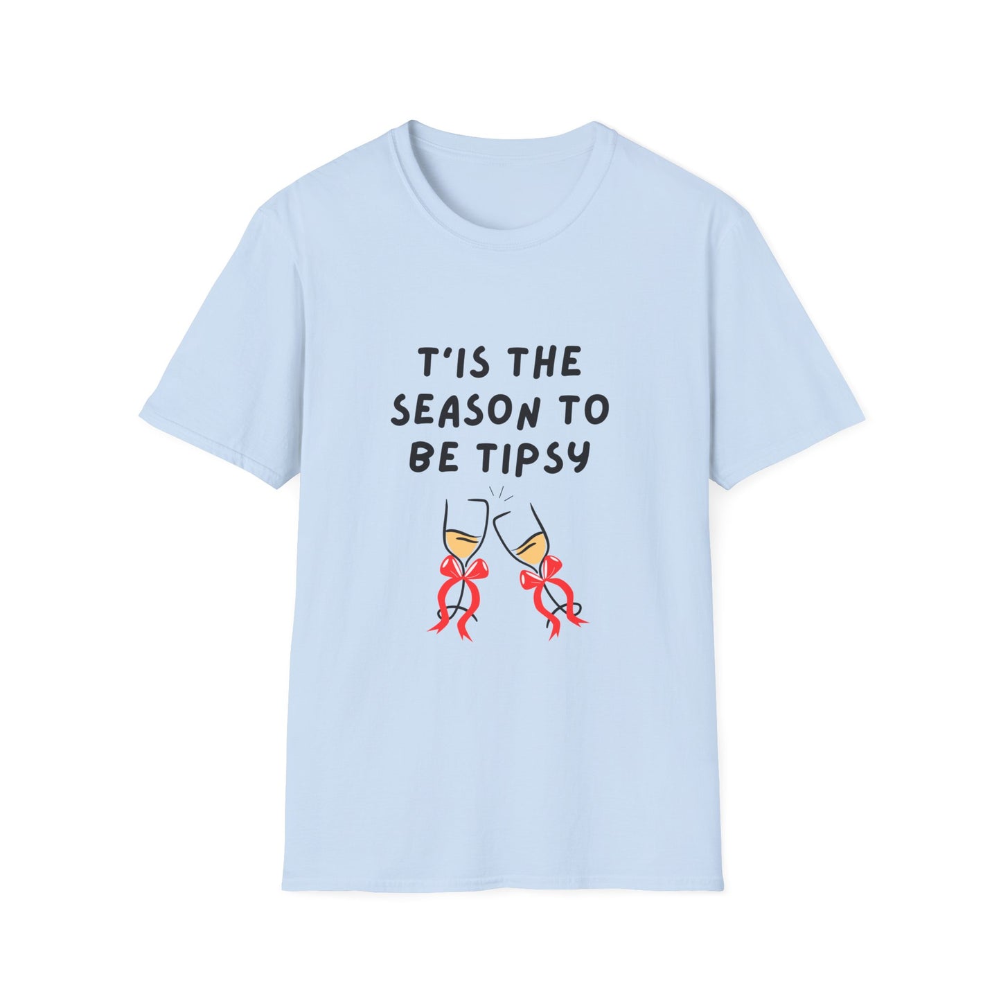 T'is the Season to be Tipsy - Christmas - Unisex Softstyle T-Shirt