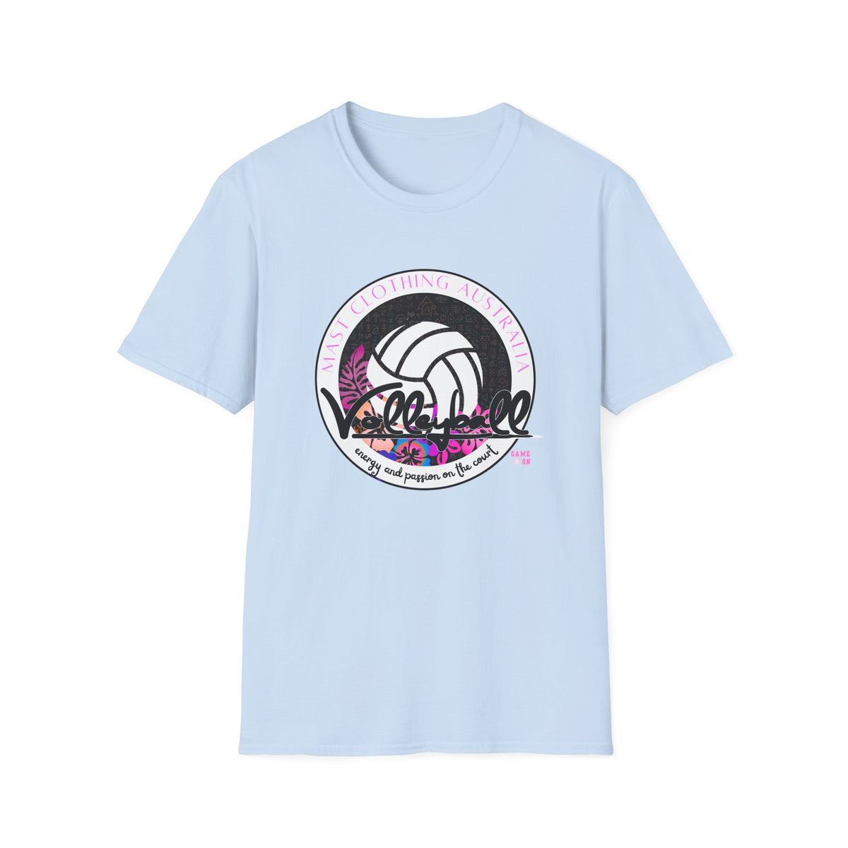 Volleyball graphic (pink) - Unisex Softstyle T-Shirt