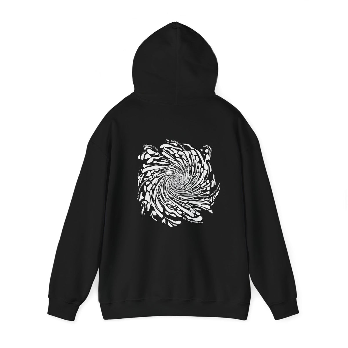 Firework Swirl Statements (printed on back) - Modern Vibes - Unisex Heavy Blend™ Hooded Sweatshirt