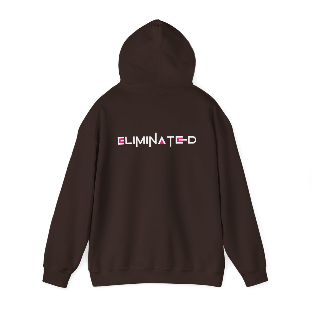 Eliminated (Squid Games) (printed on back) - Modern Vibes - Unisex Heavy Blend™ Hooded Sweatshirt