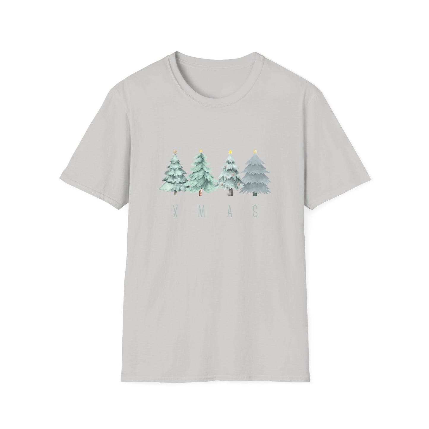 XMAS trees (green) - Unisex Softstyle T-Shirt