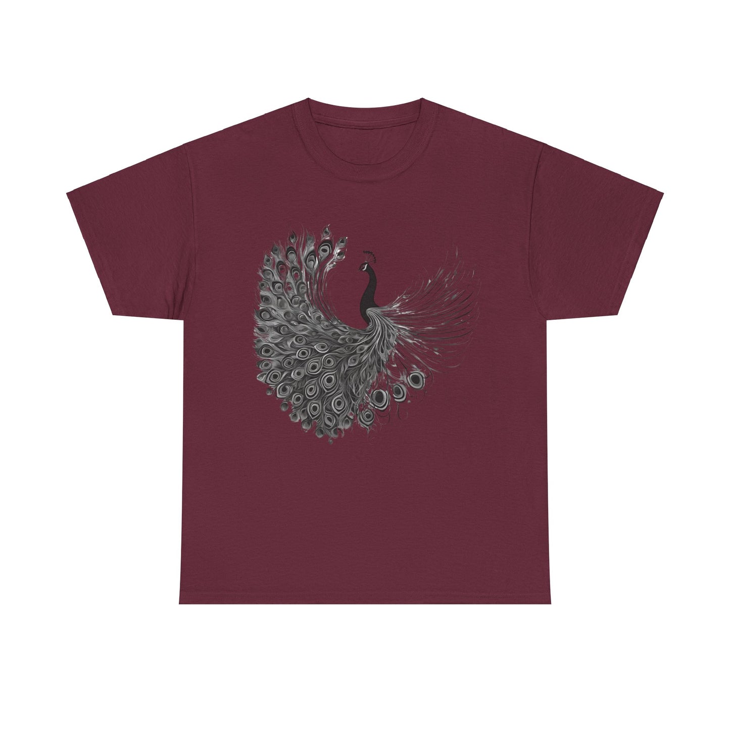 Peacock - Statement Graphic - Unisex Heavy Cotton Tee