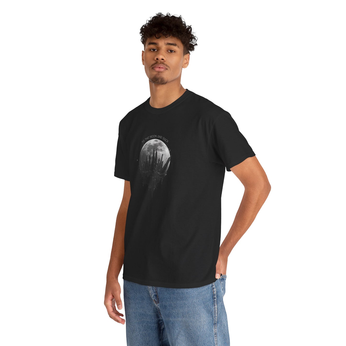 To the Moon and Back- Unisex Heavy Cotton Tee