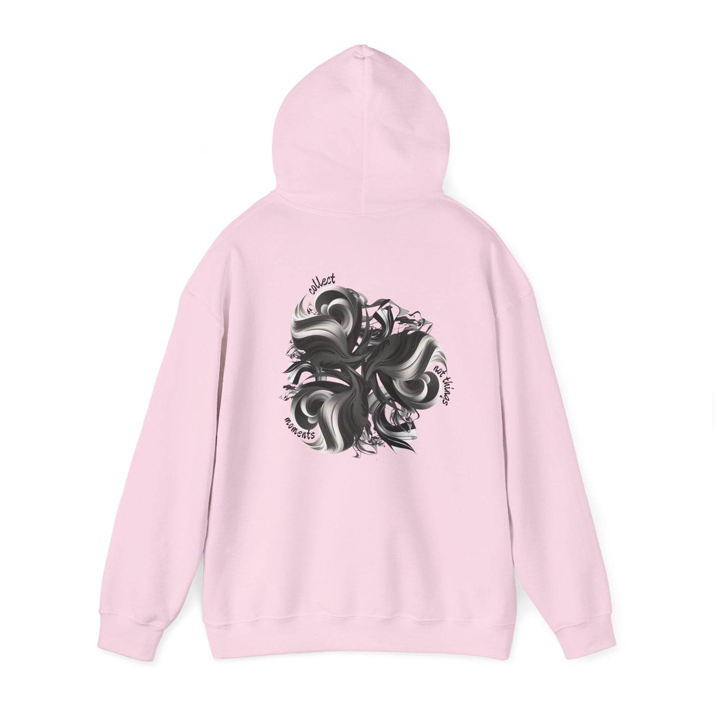 Collect moments not things (printed on back) - Modern Vibes - Unisex Heavy Blend™ Hooded Sweatshirt