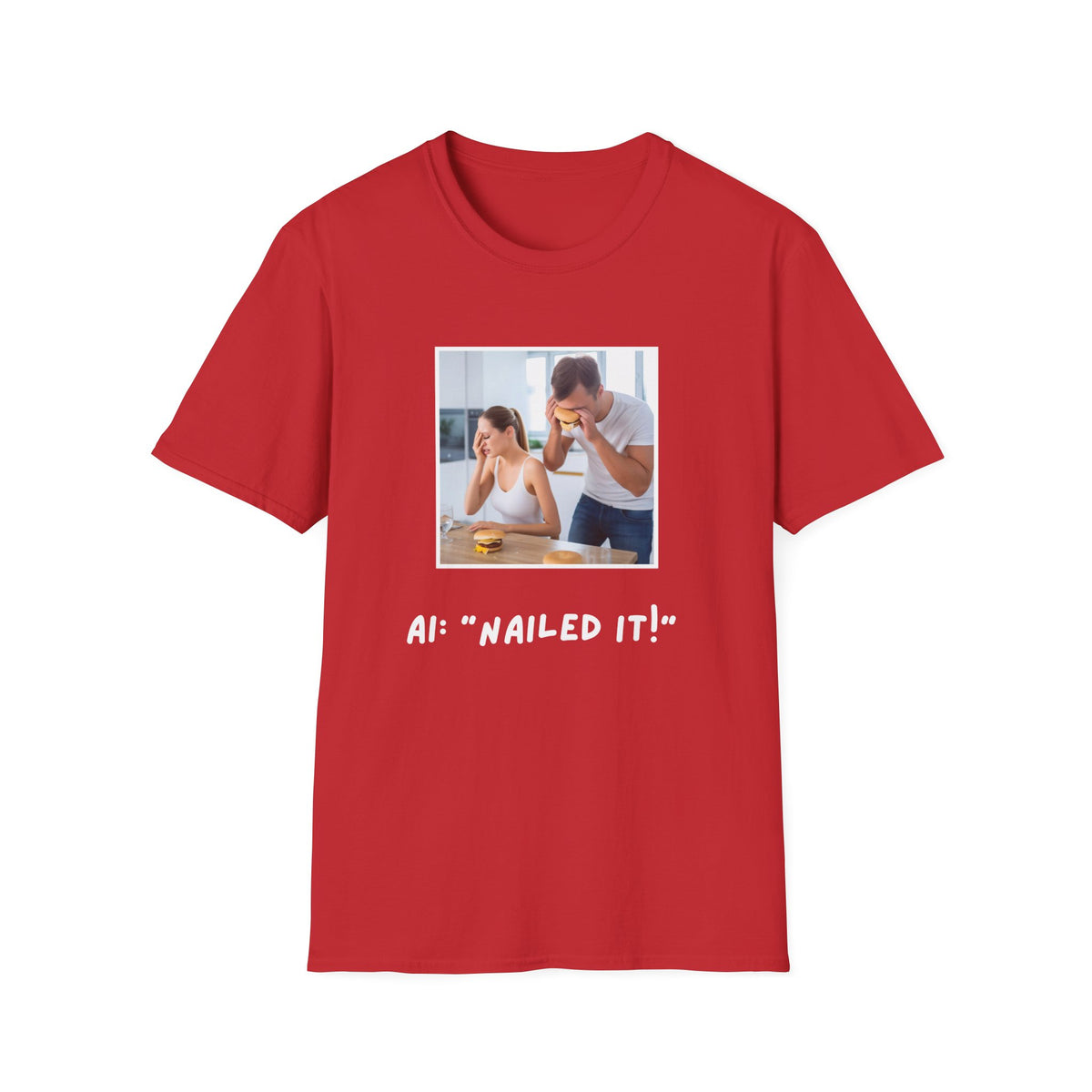 GenAI: Nailed it! - Tech - Unisex Softstyle T-Shirt