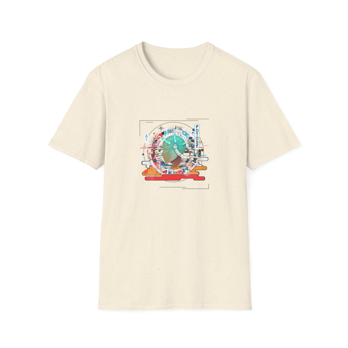 Retro Tech Future - Unisex Softstyle T-Shirt