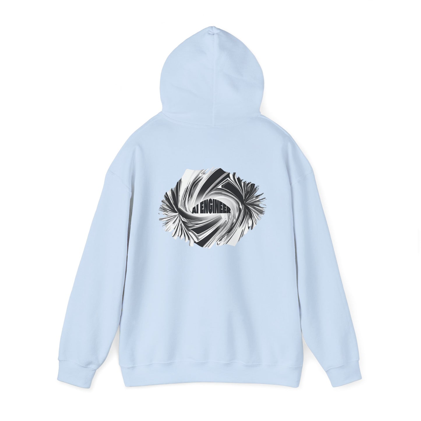 AI Engineer (printed on back) - Modern Vibes - Unisex Heavy Blend™ Hooded Sweatshirt