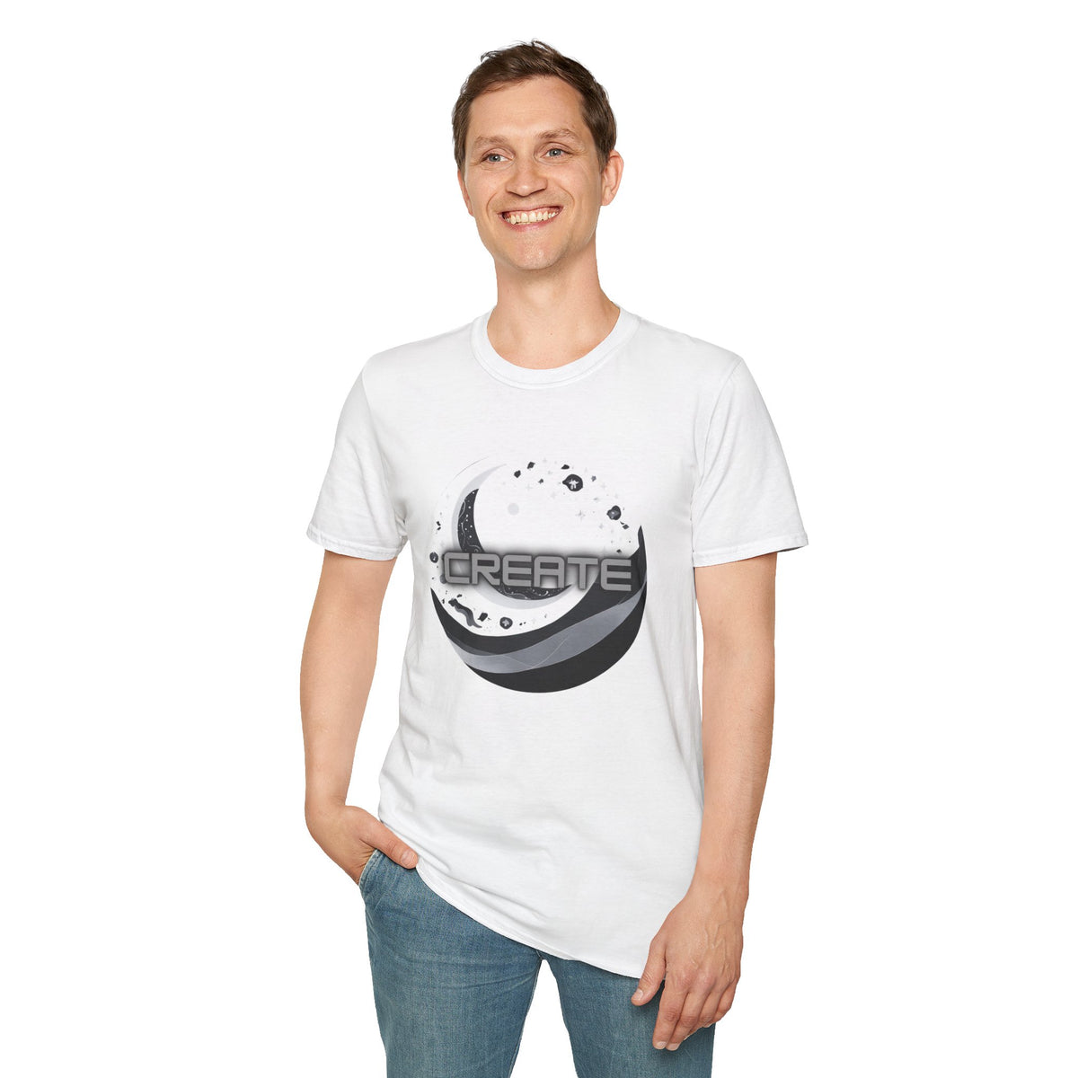 Create - Statement Graphic - Unisex Softstyle T-Shirt