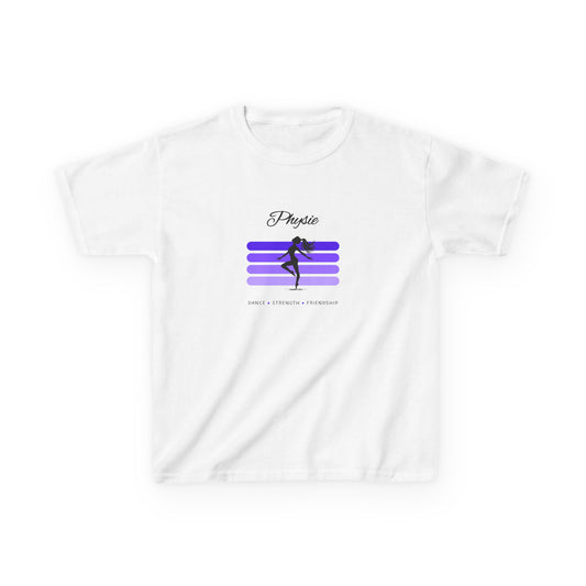 Physie. Dance. Strength. Friendship (purple) - Youth / Kids Heavy Cotton™ Tee
