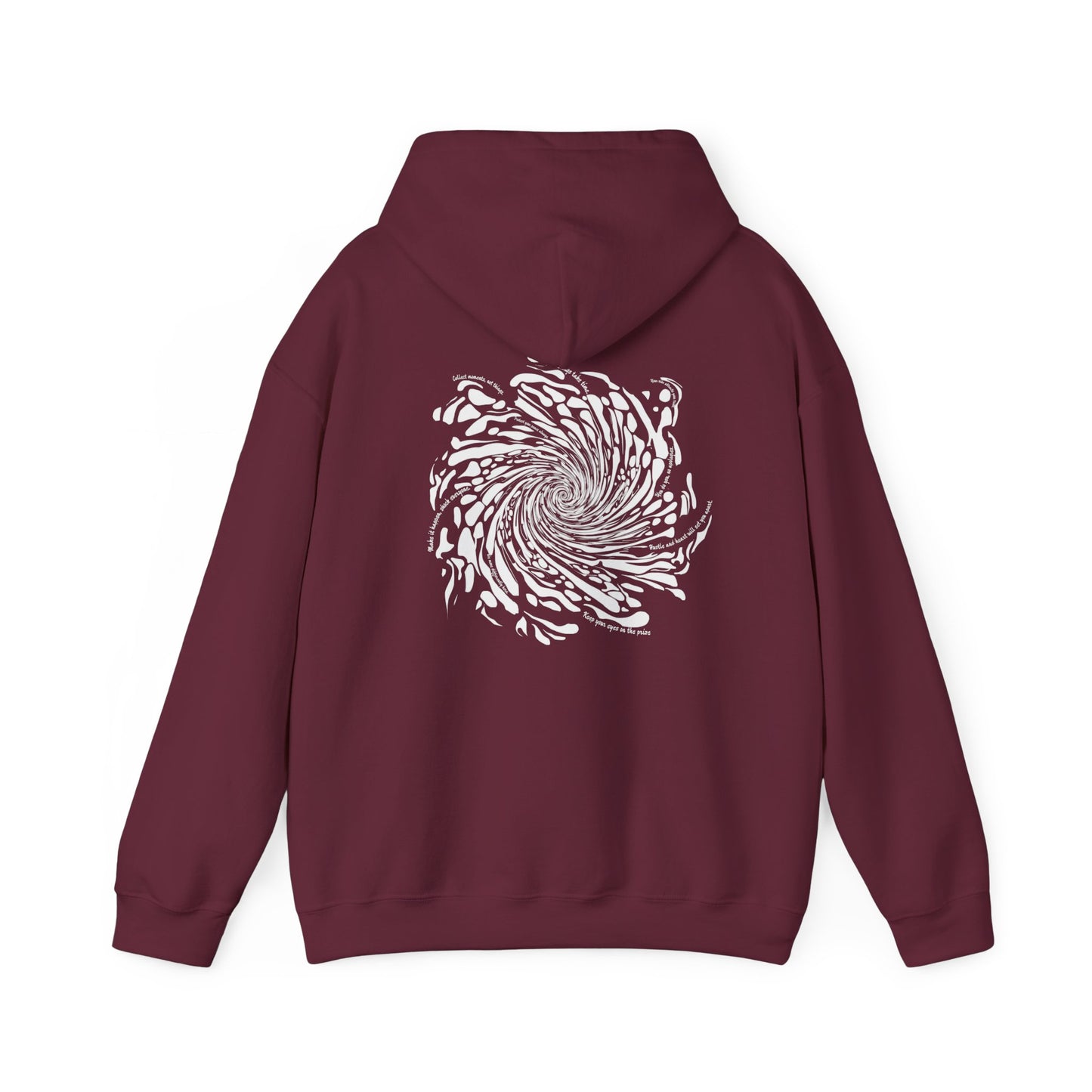 Firework Swirl Statements (printed on back) - Modern Vibes - Unisex Heavy Blend™ Hooded Sweatshirt