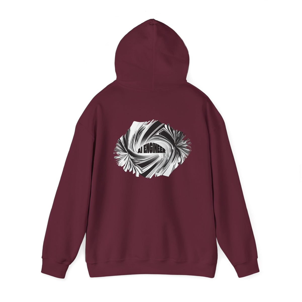 AI Engineer (printed on back) - Modern Vibes - Unisex Heavy Blend™ Hooded Sweatshirt
