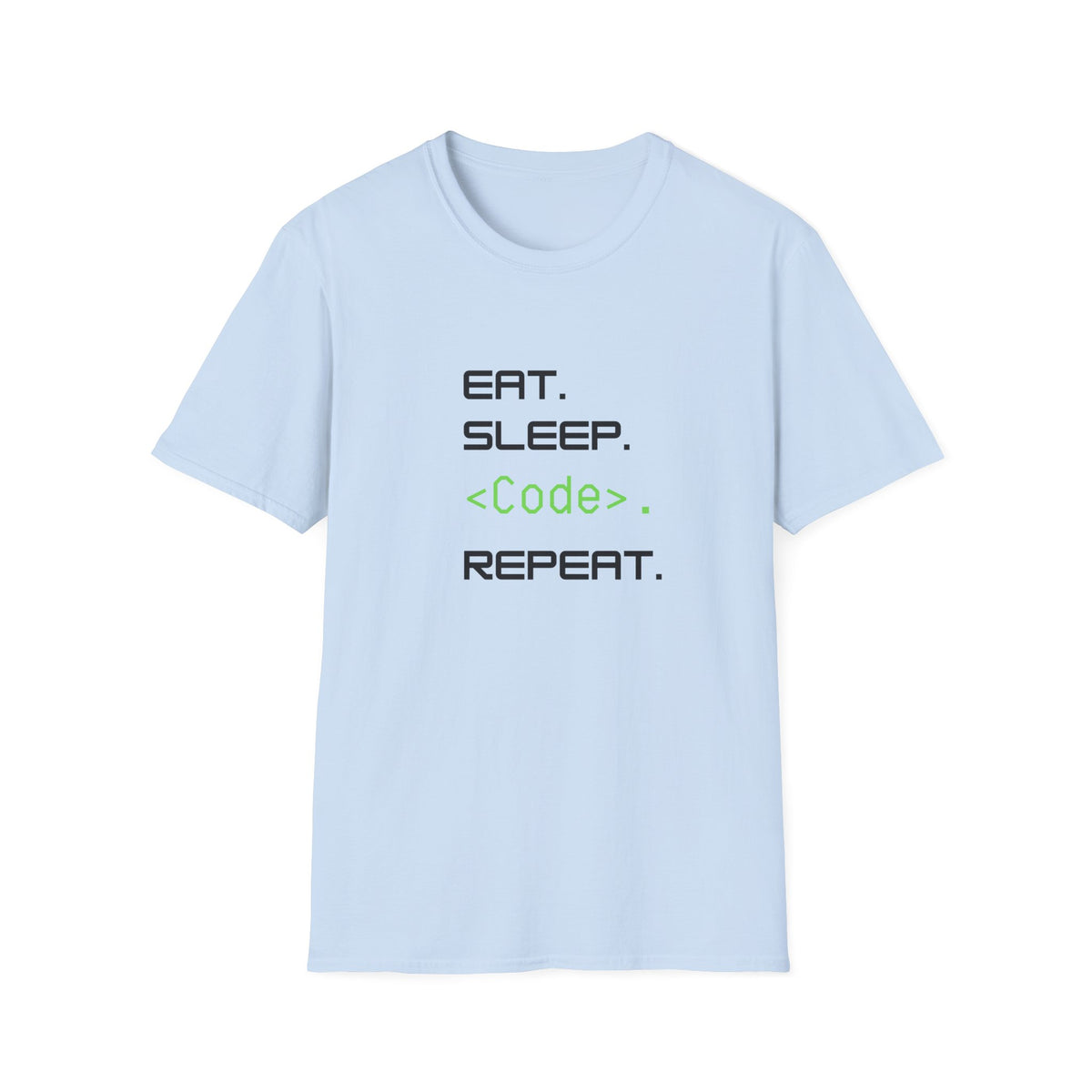 Eat Sleep Code Repeat - Tech - Unisex Softstyle T-Shirt