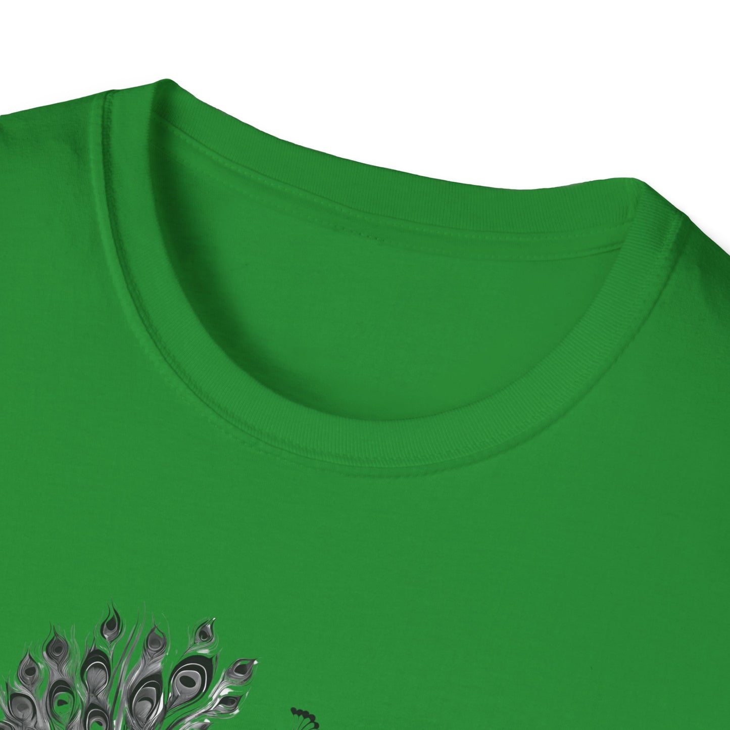 Peacock - Statement graphic - Unisex Softstyle T-Shirt