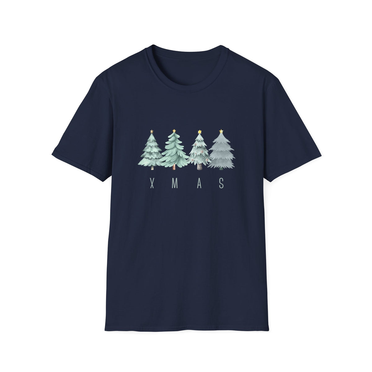 XMAS trees (green) - Unisex Softstyle T-Shirt