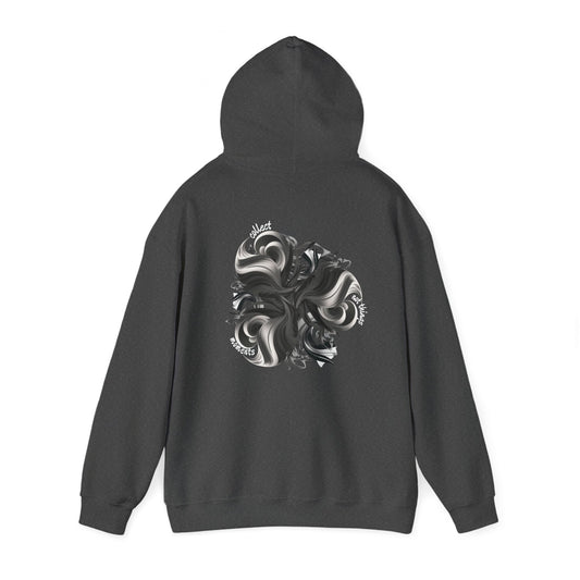 Collect moments not things (printed on back) - Modern Vibes - Unisex Heavy Blend™ Hooded Sweatshirt