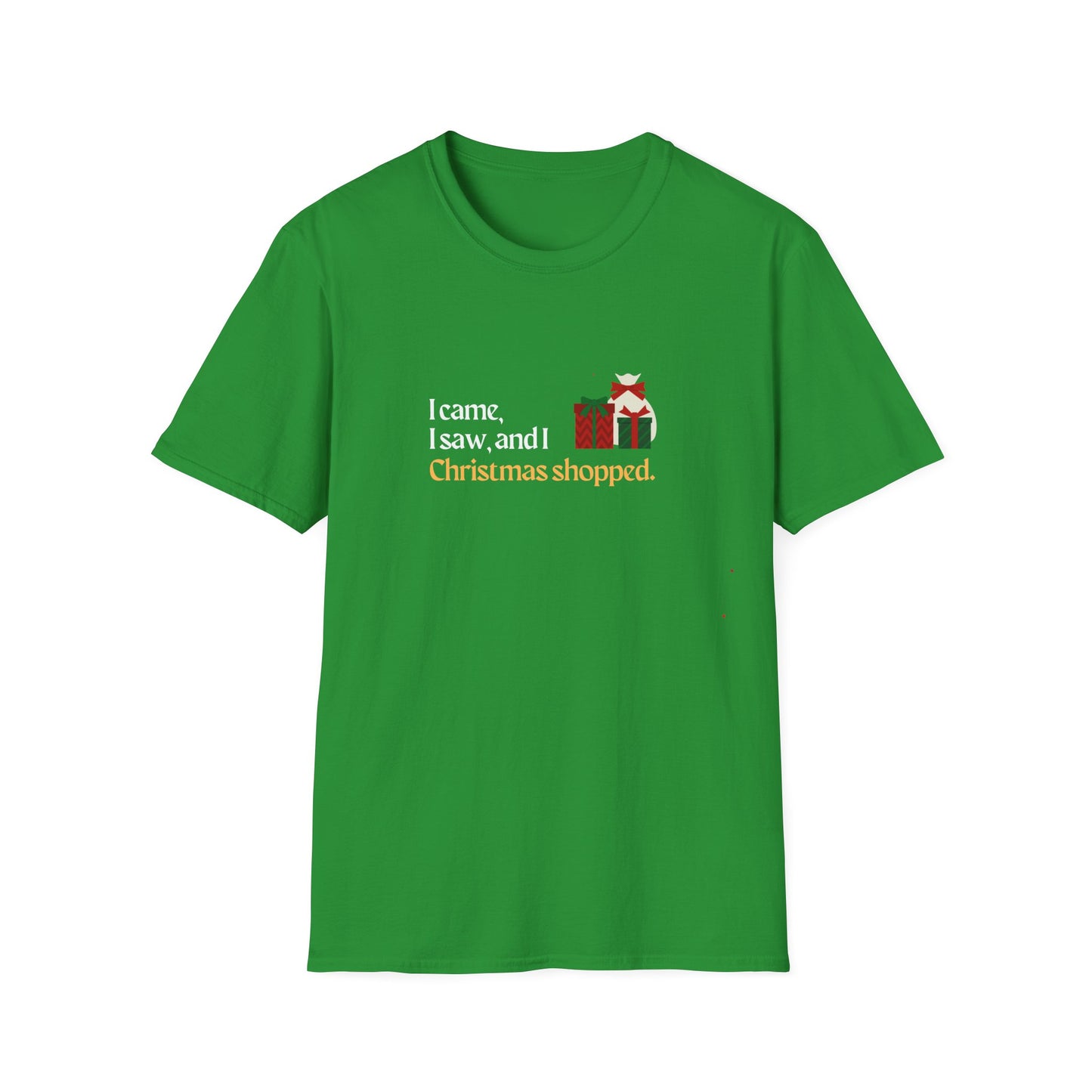 I came, I saw, I Christmas Shopped - Unisex Softstyle T-Shirt
