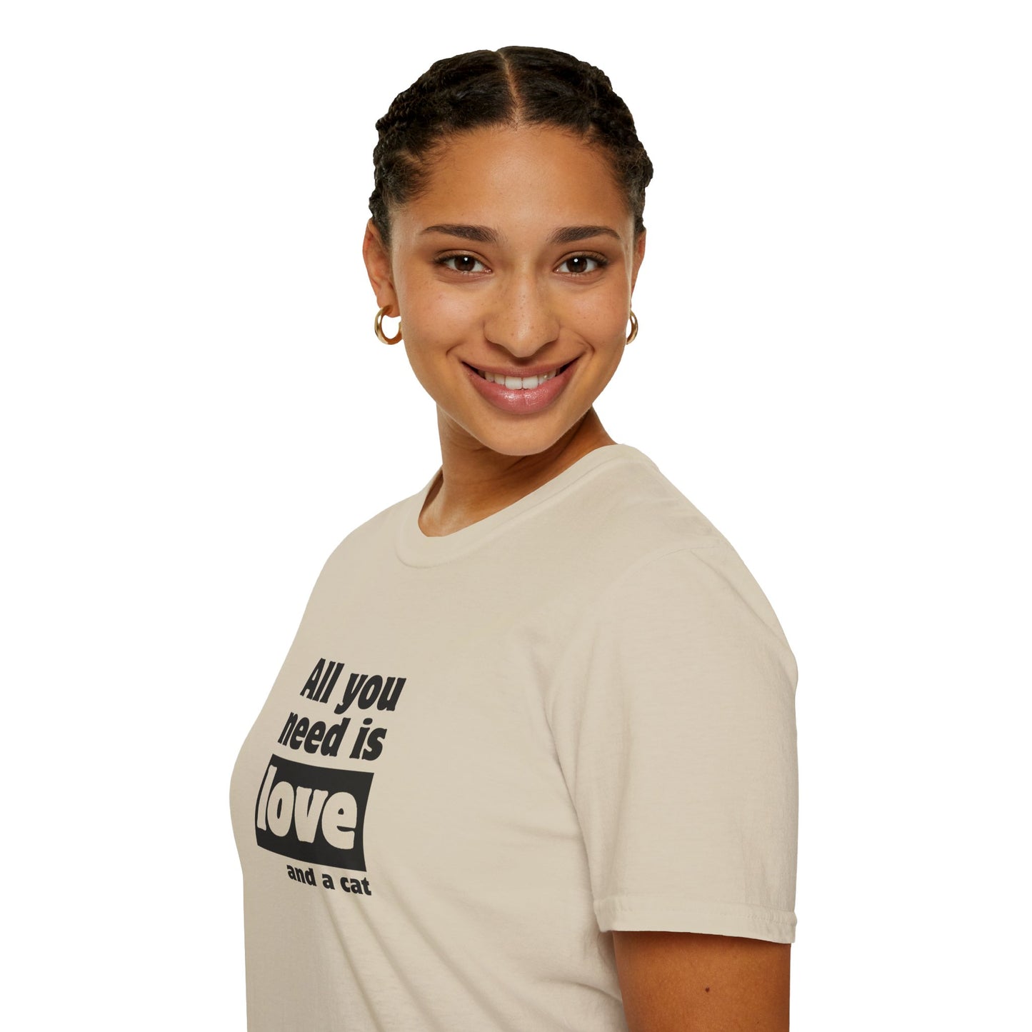 All you need is love and a cat - Unisex Softstyle T-Shirt