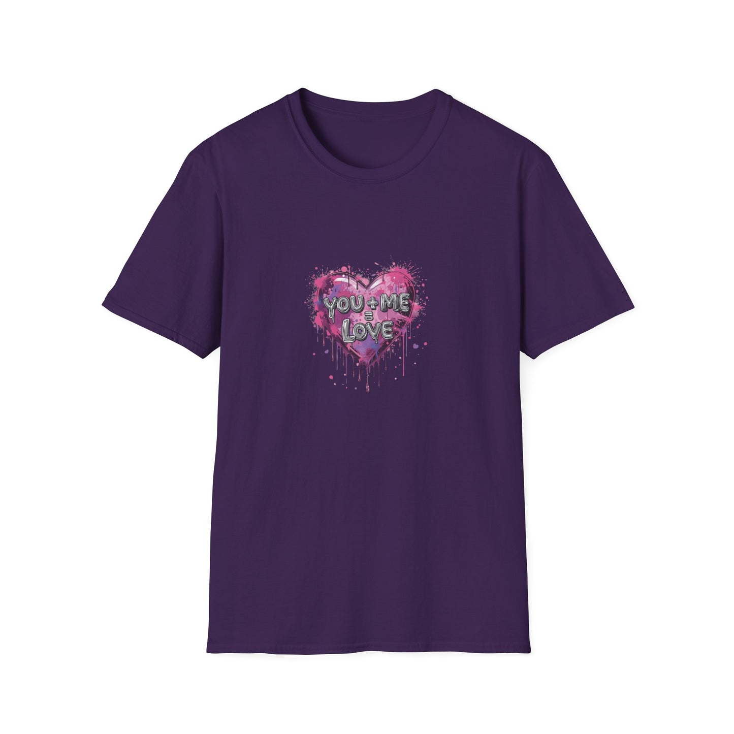 you + me = love - Unisex Softstyle T-Shirt