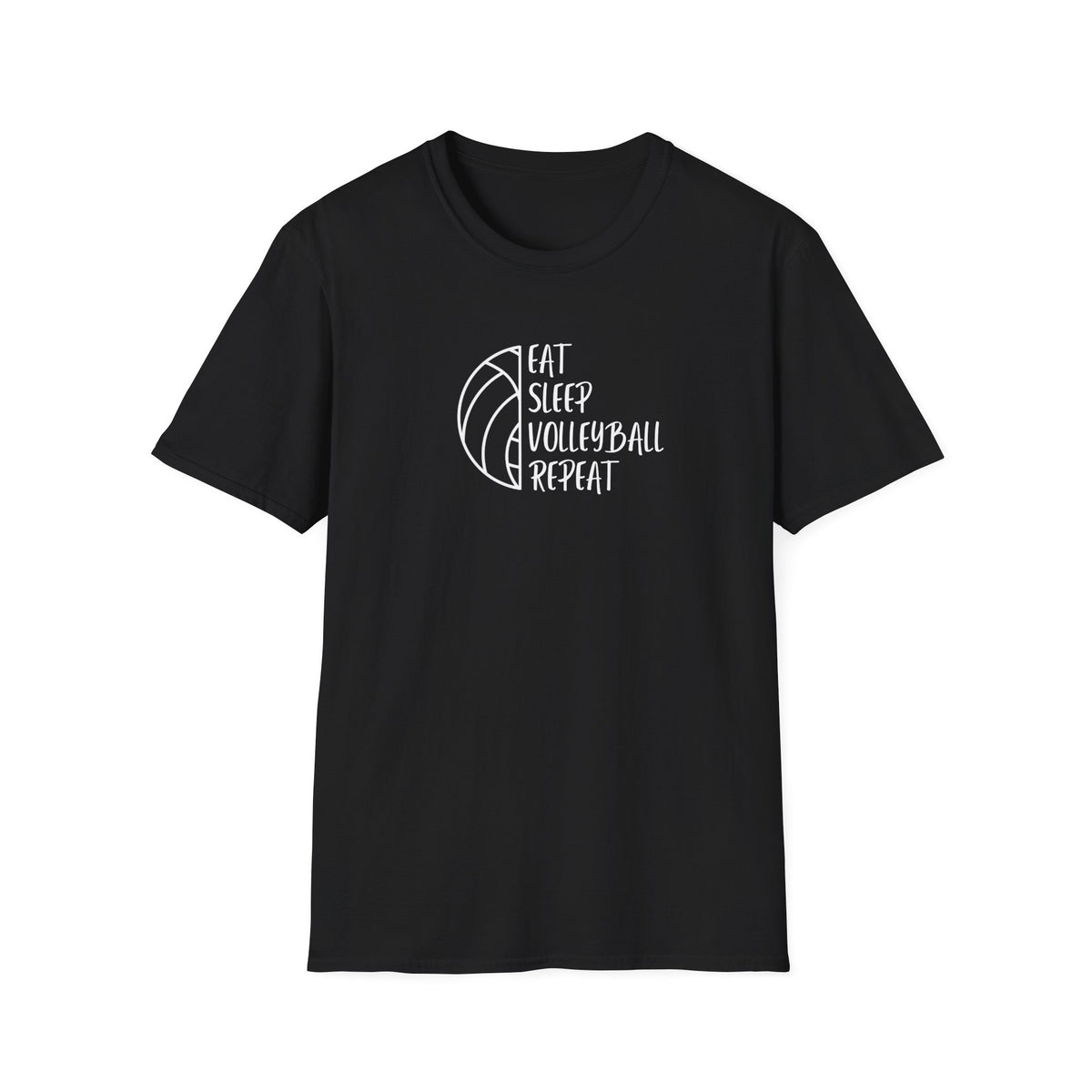 Eat Sleep Volleyball Repeat - Unisex Softstyle T-Shirt