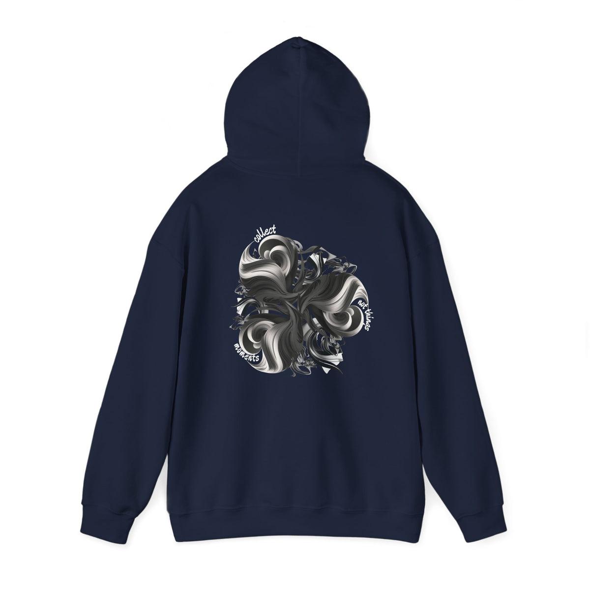 Collect moments not things (printed on back) - Modern Vibes - Unisex Heavy Blend™ Hooded Sweatshirt